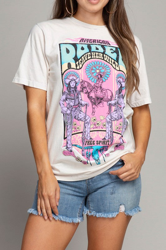 American Rodeo Graphic Top