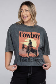 Plus Cowboy Take Me Away Graphic Top