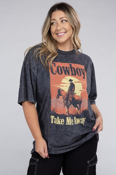 Plus Cowboy Take Me Away Graphic Top